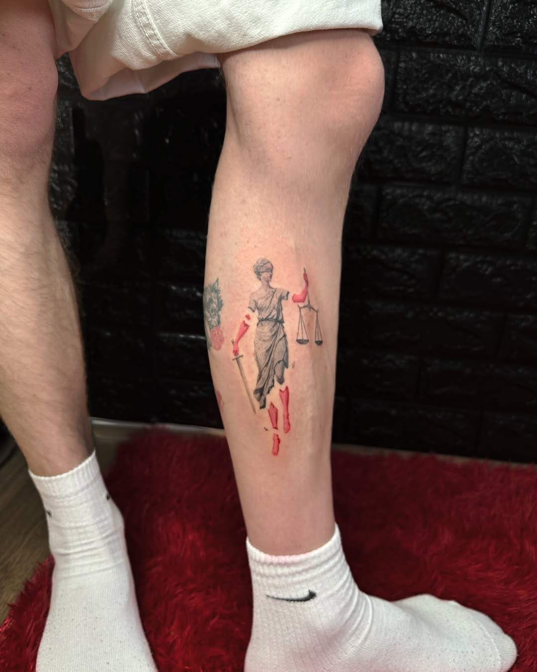 Tattoo by @bbytatts.xn — black_and_grey, trash_polka