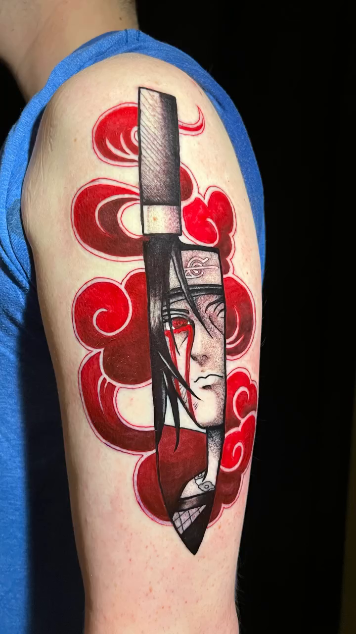 Tattoo by @samm.tatts — anime, trash_polka