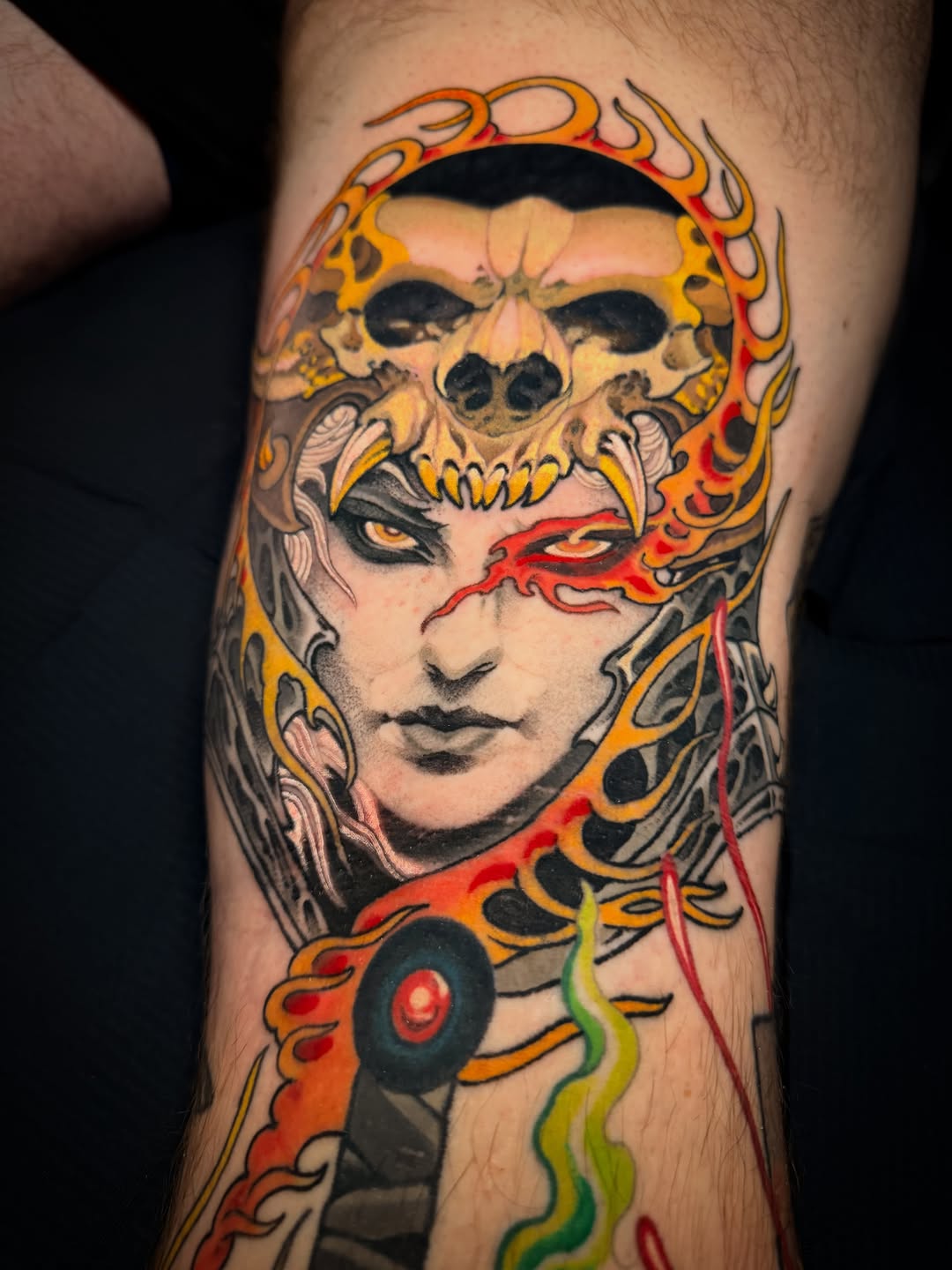 Tattoo by @aaronriddletattoos — realism, trash_polka
