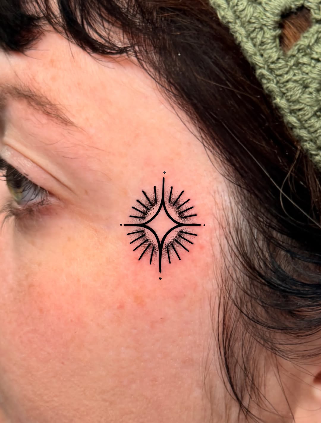 Tattoo by @oddratink โ fine_line, dotwork