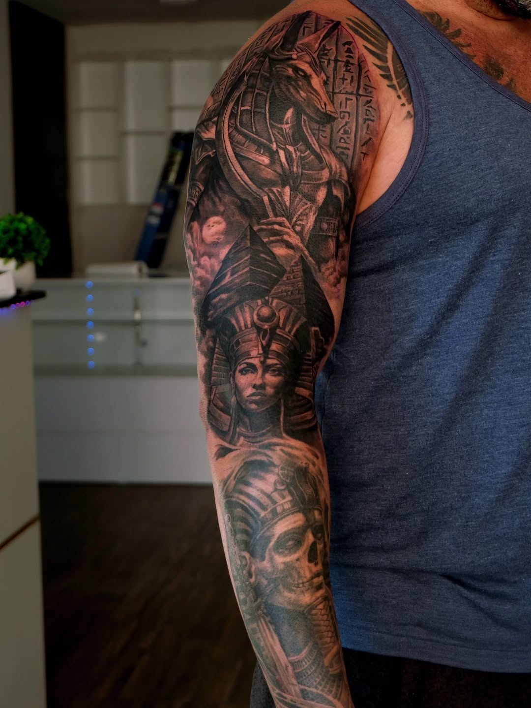Tattoo by @krystersanchez — realism, black_and_grey