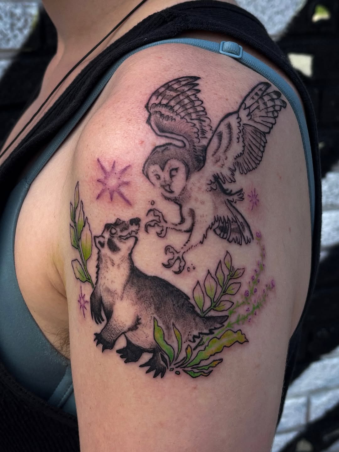 Tattoo by @smellsrotten โ illustrative, dotwork