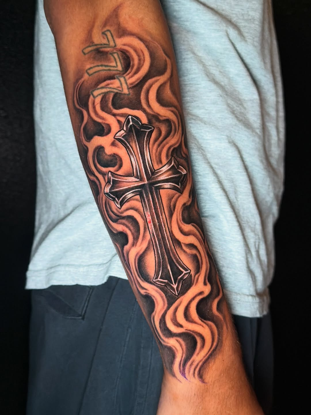 Tattoo by @crawfordtats — black_and_grey, realism