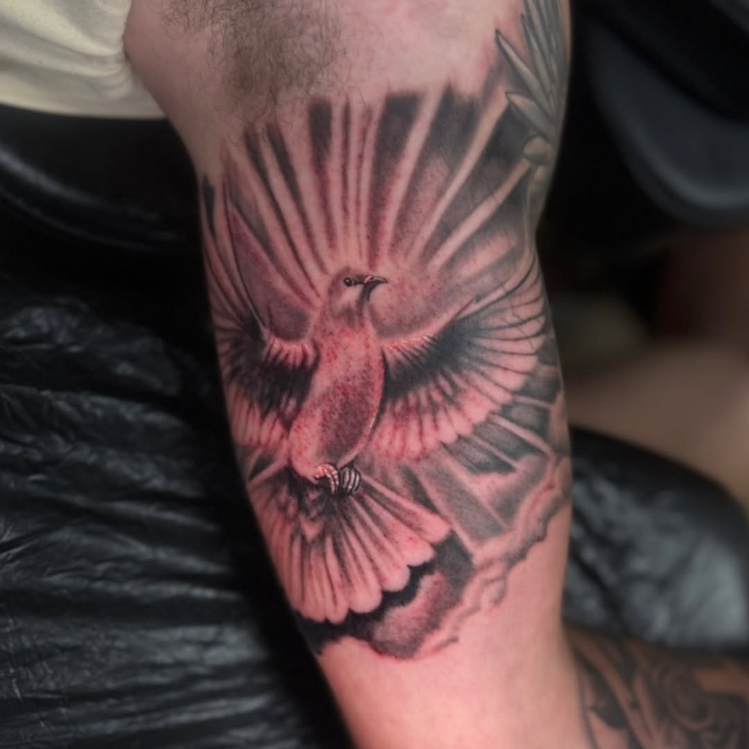 Tattoo by @jedlewis23 — realism, black_and_grey