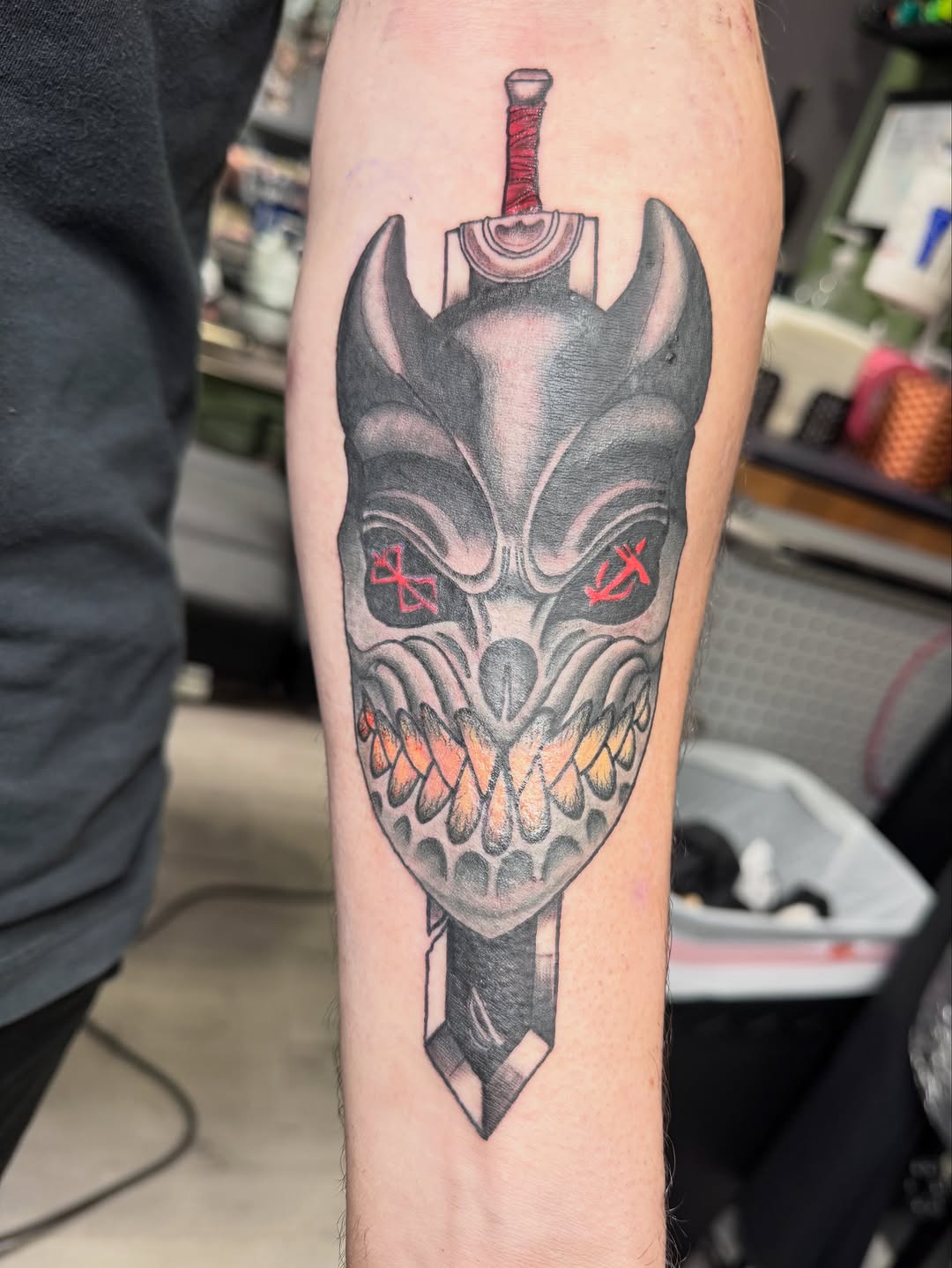 Tattoo by @brandonspindlertattoos — black_and_grey, realism