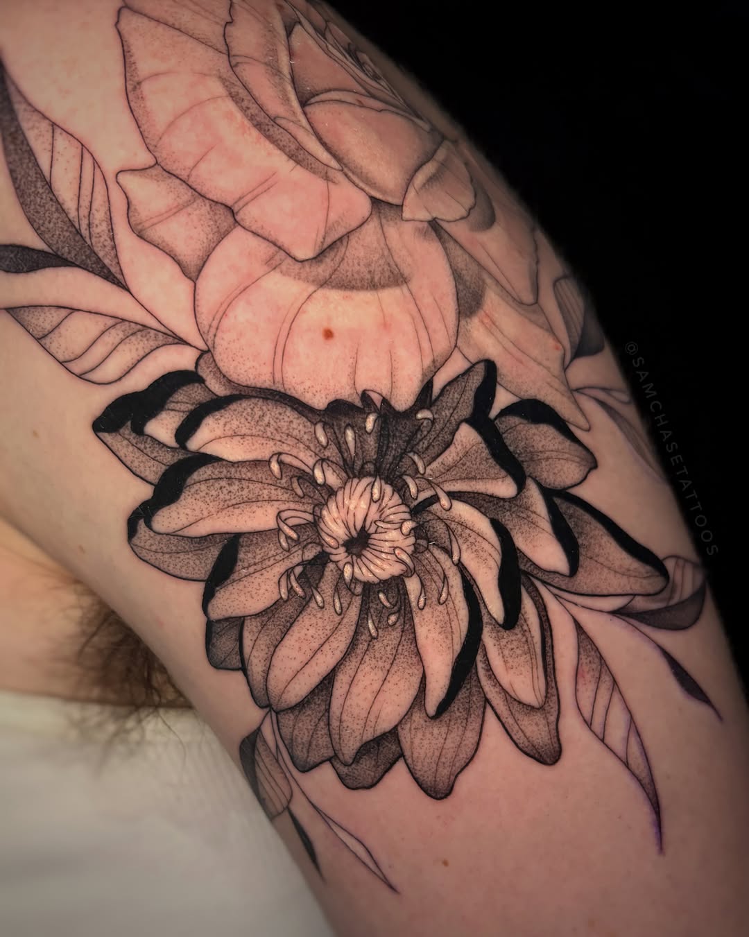 Tattoo by @samiamthesam β dotwork, black_and_grey