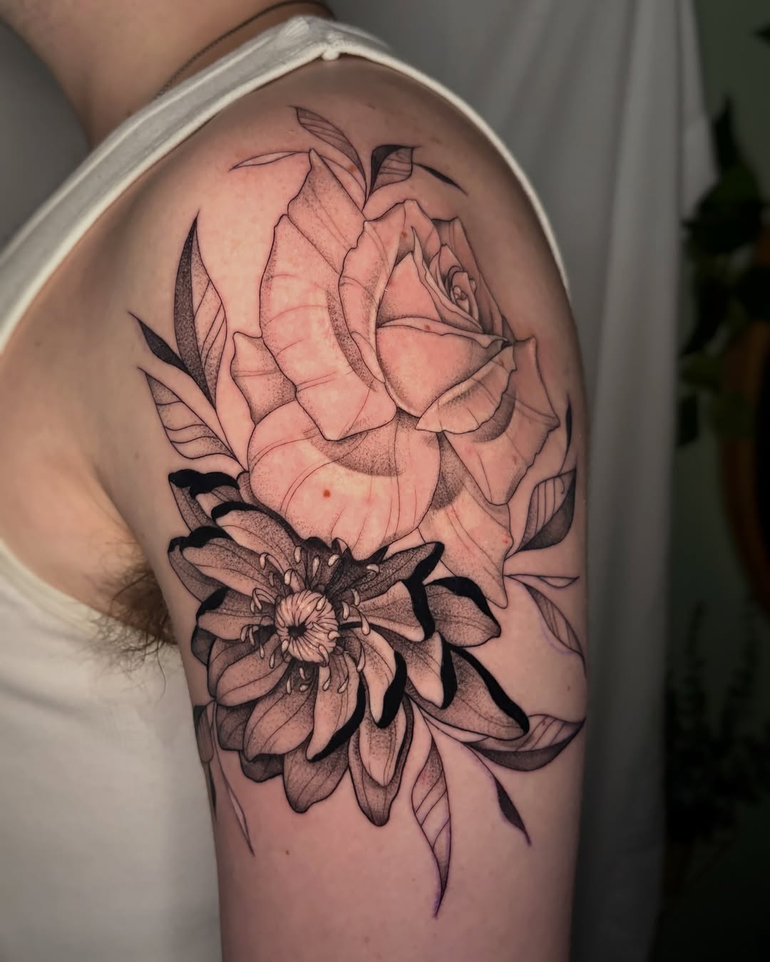 Tattoo by @samiamthesam β black_and_grey, dotwork