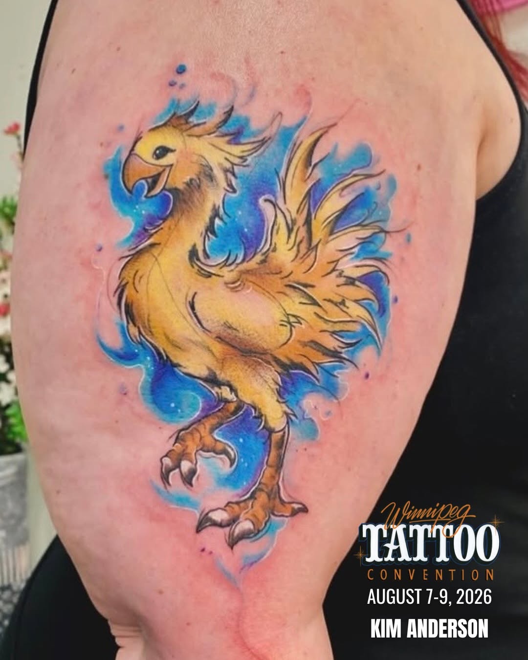Tattoo by @wariospeedwagon — watercolor, new_school
