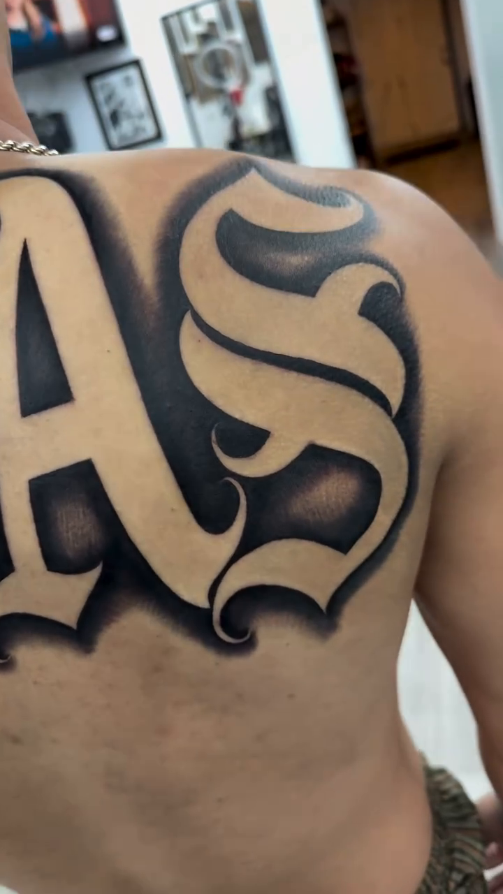 Tattoo by @dl_ta2s — lettering_script, chicano