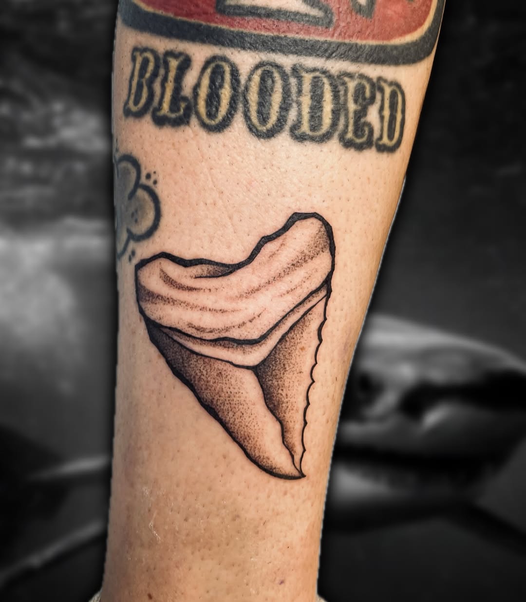 Tattoo by @theghouligan โ dotwork, black_and_grey