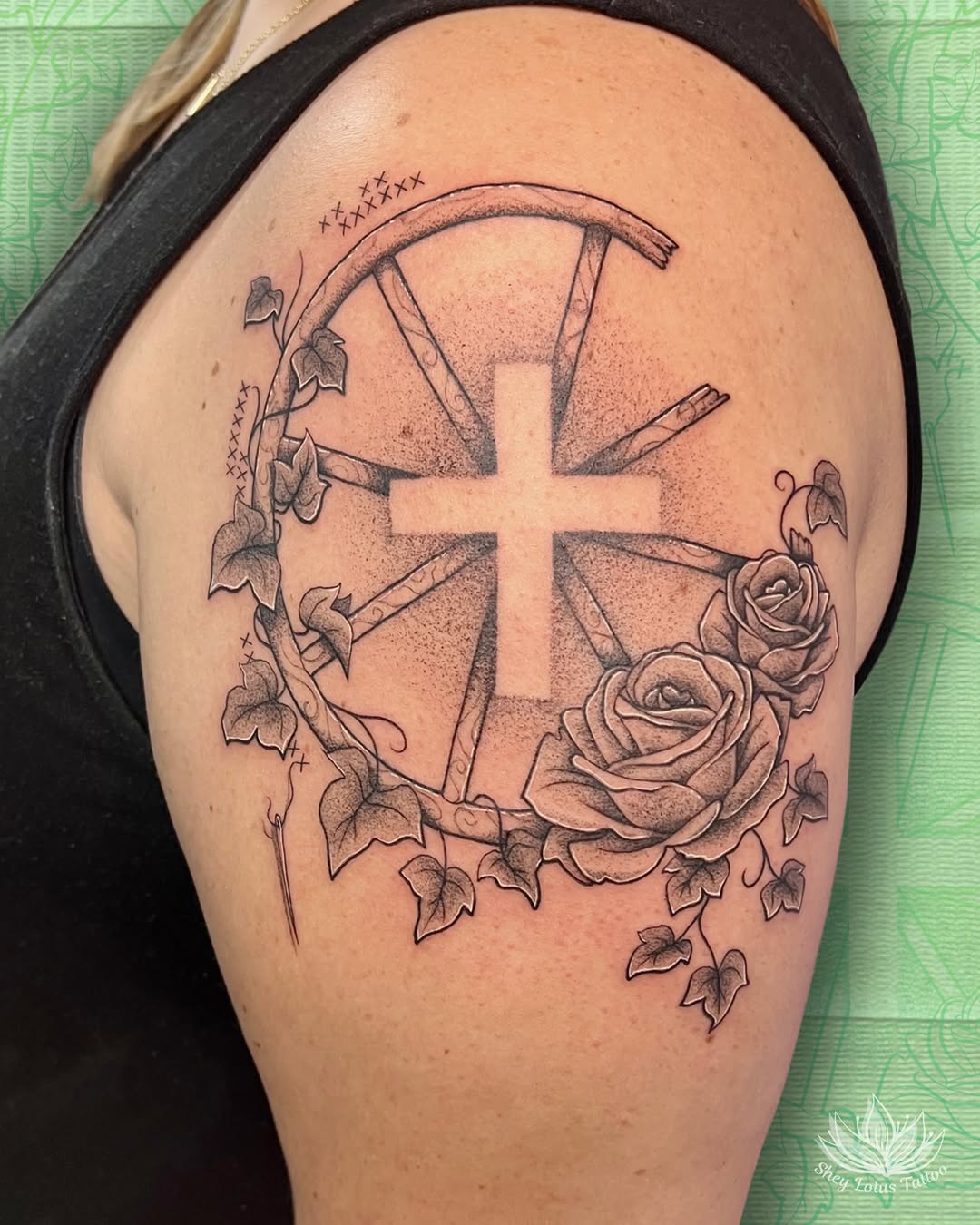 Tattoo by @sheylotustattoo β black_and_grey, realism