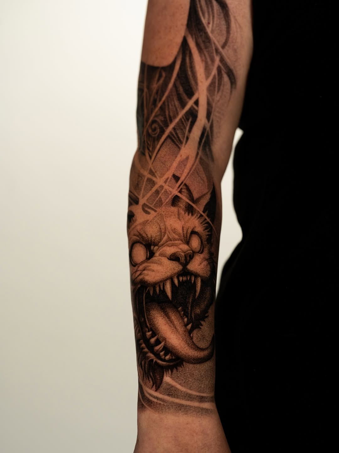 Tattoo by @jonlaflore — dotwork, dark_realism