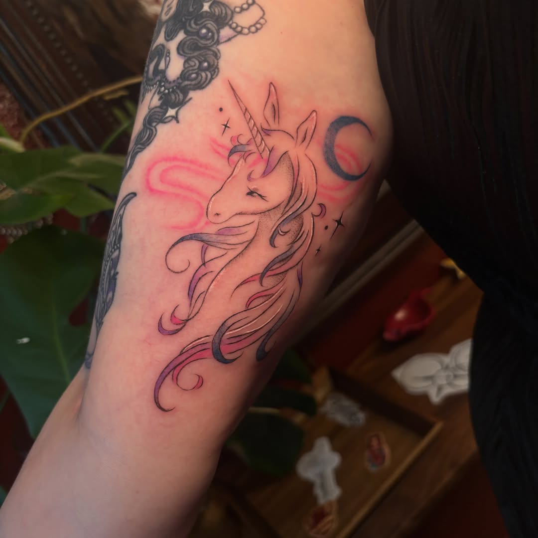 Tattoo by @xpg.ink — fine_line, watercolor