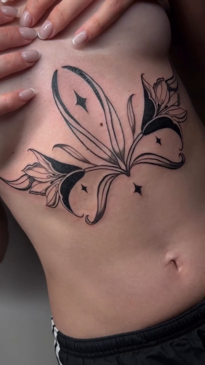 Tattoo by @inkbysana — blackwork, ornamental