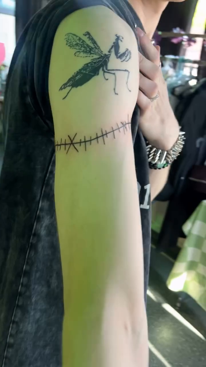 Tattoo by @inkedcherub — blackwork