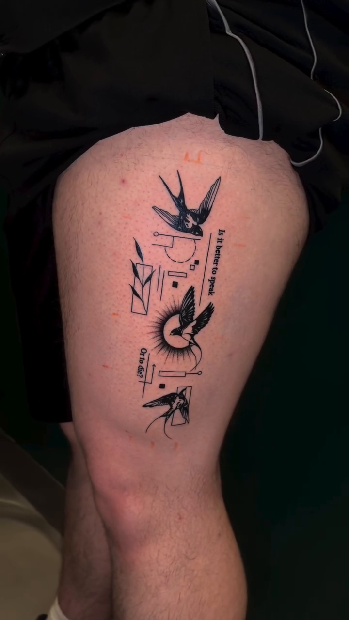 Tattoo by @artbyjessieb — fine_line, lettering_script