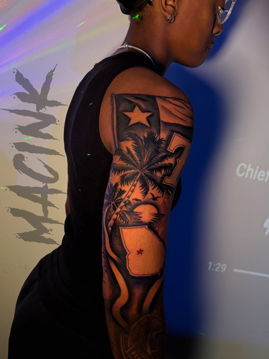 Tattoo by @macink__ — black_and_grey, realism