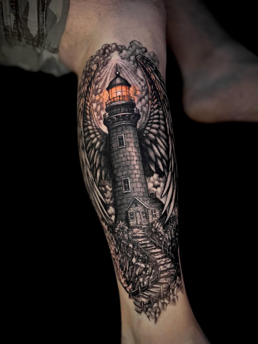 Tattoo by @joy.tatts — realism, black_and_grey