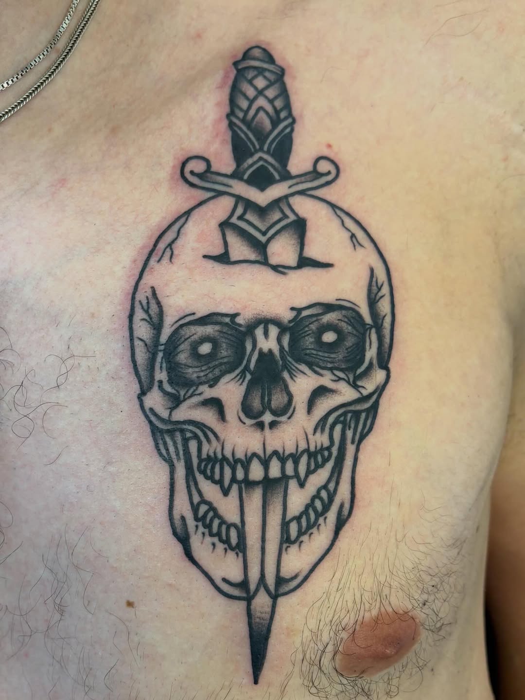 Tattoo by @crust_king — american_traditional, black_and_grey