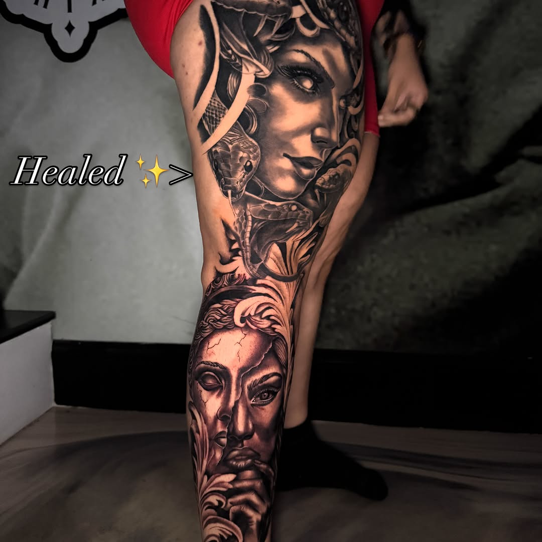 Tattoo by @syitattoos — realism, black_and_grey