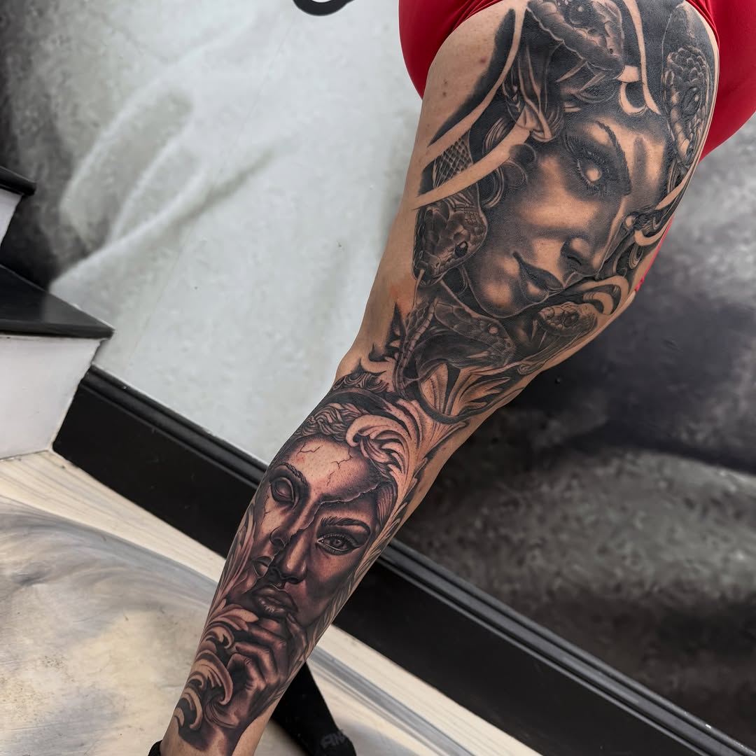 Tattoo by @syitattoos — realism, black_and_grey