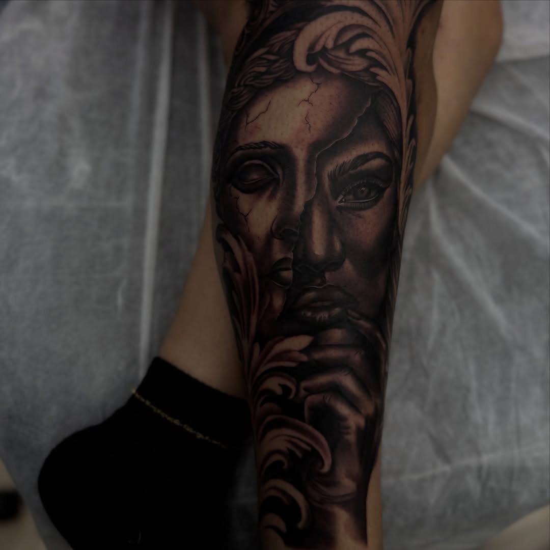 Tattoo by @syitattoos — black_and_grey, realism