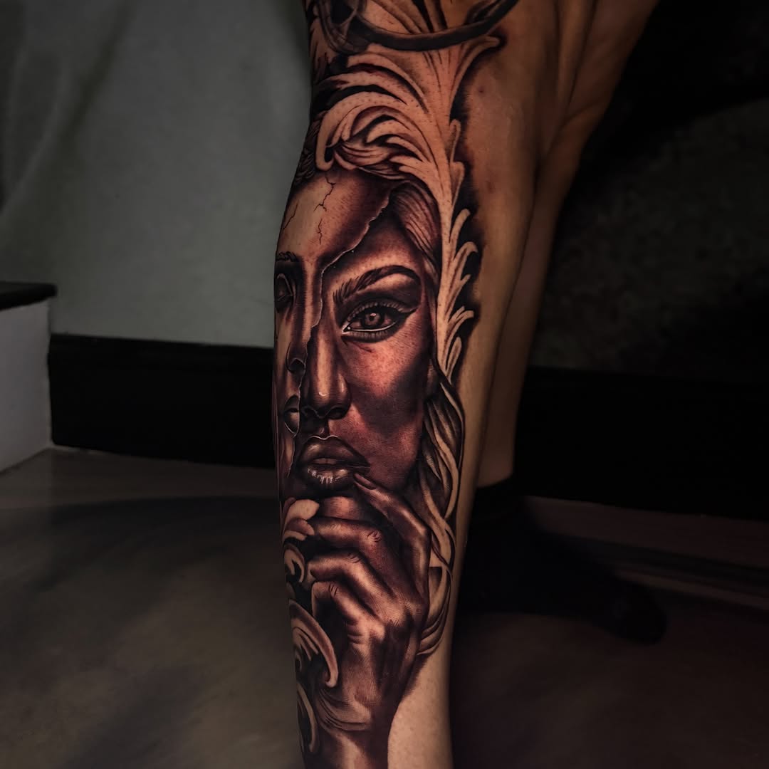 Tattoo by @syitattoos — realism, black_and_grey