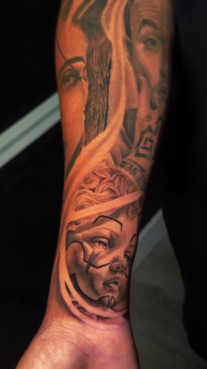 Tattoo by @artistzae_ โ black_and_grey, realism