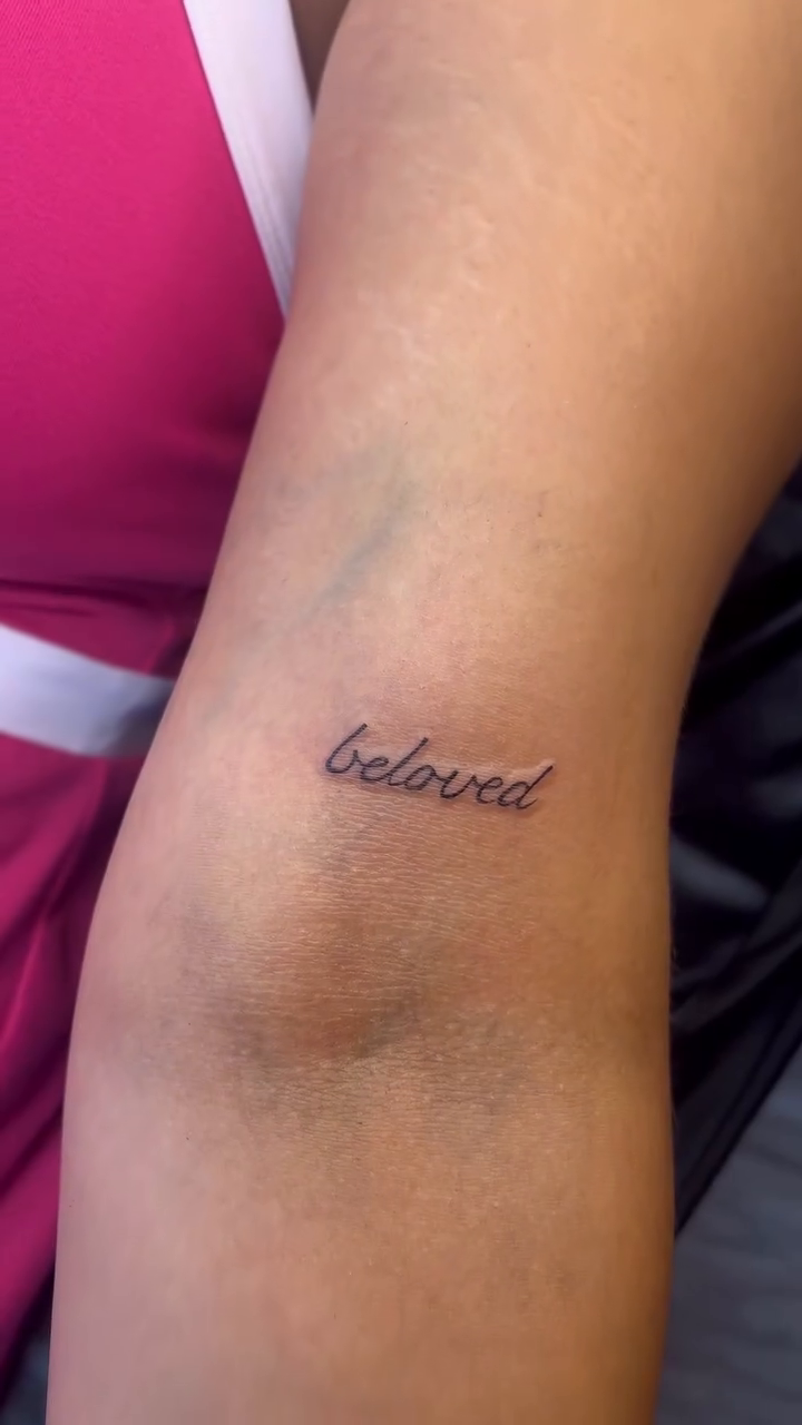 Tattoo by @divi.nediamonds — lettering_script, fine_line