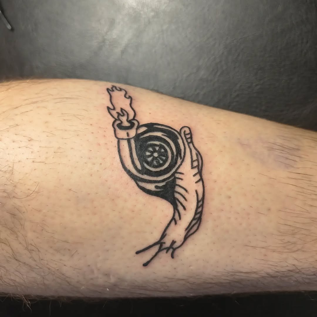 Tattoo by @hyacynth.tattoo — blackwork