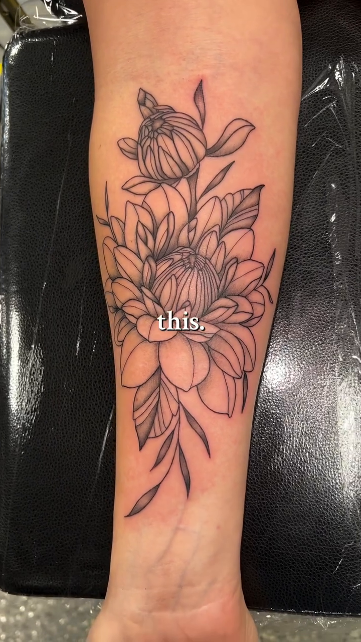 Tattoo by @tats.by.kay_tn β fine_line, black_and_grey