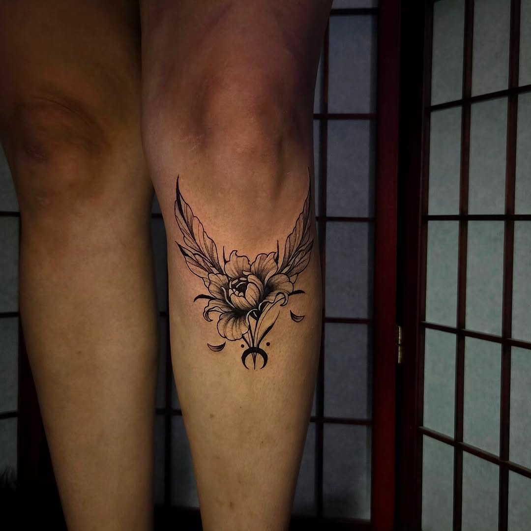 Tattoo by @grimz.ink — black_and_grey, fine_line