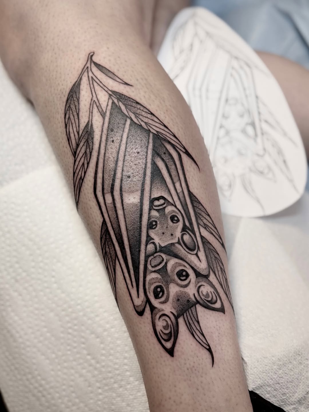 Tattoo by @maya_zink — new_school, black_and_grey
