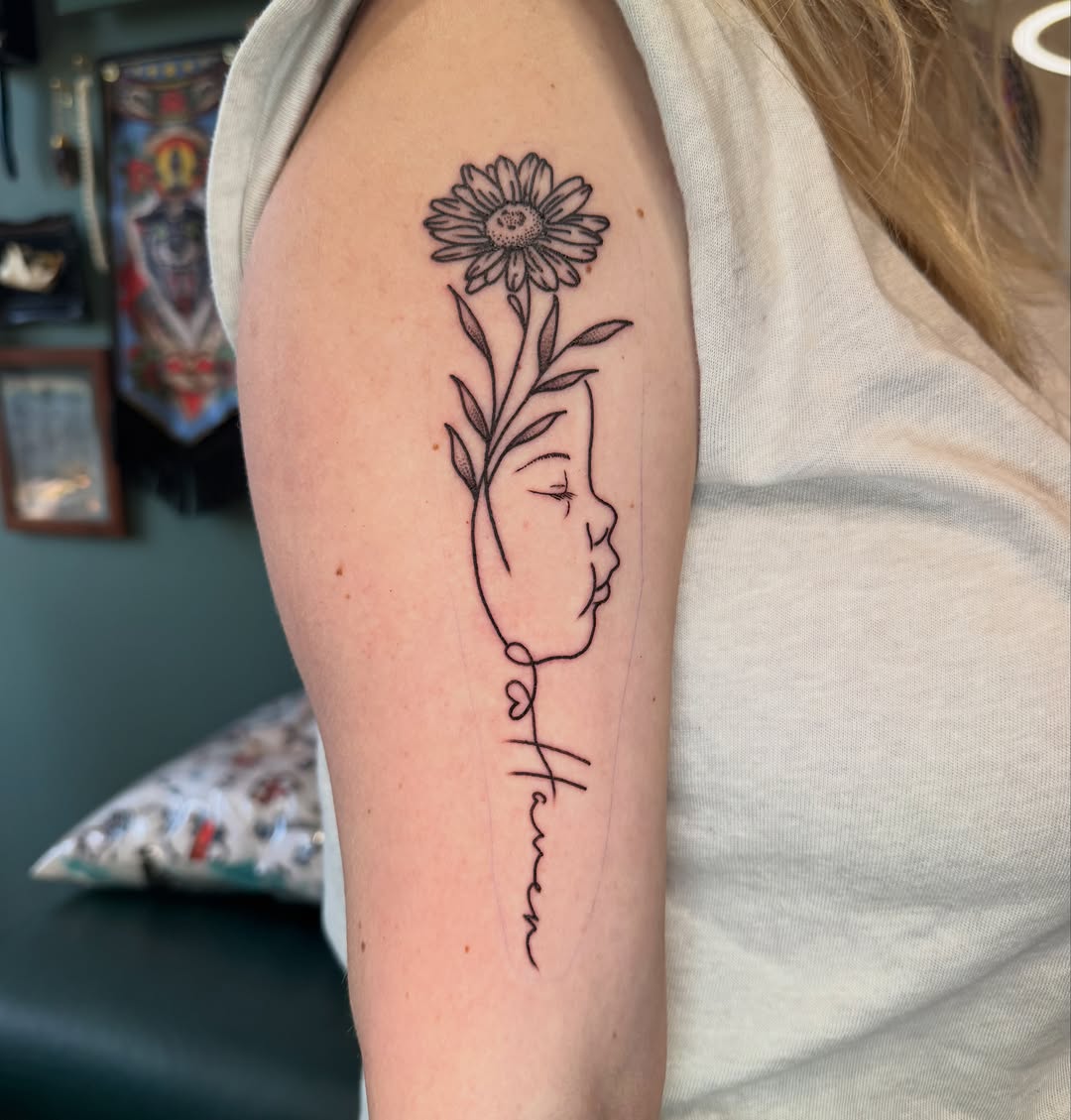 Tattoo by @megz_tattz — fine_line, lettering_script