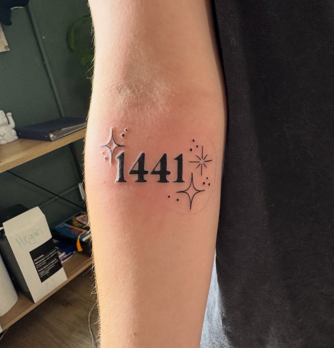 Tattoo by @megz_tattz — lettering_script, fine_line