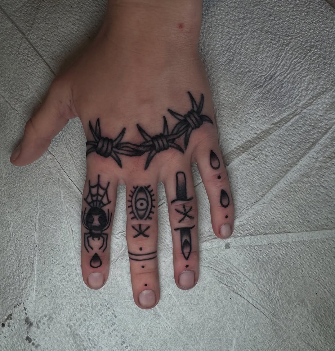 Tattoo by @megz_tattz — blackwork, black_and_grey
