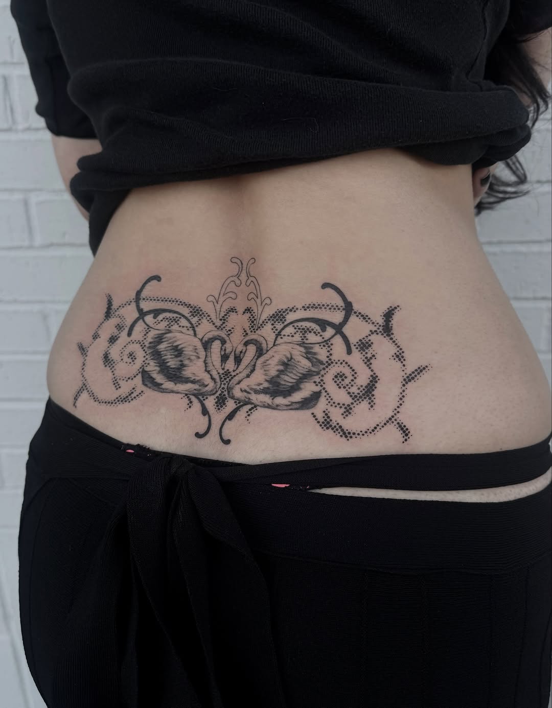 Tattoo by @clairelartstudio — black_and_grey, dotwork