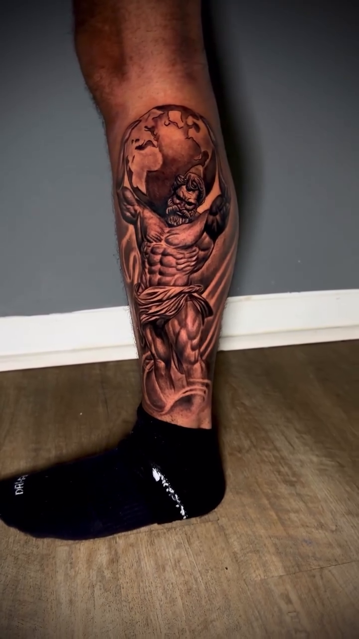 Tattoo by @imjusdifferent — realism, black_and_grey
