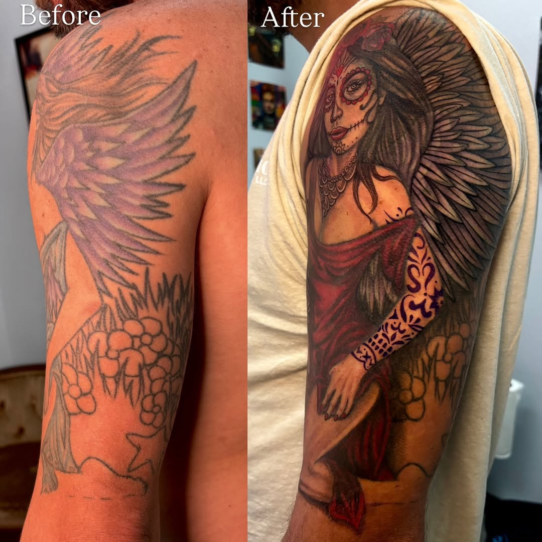 Tattoo by @b.b.tattoos β realism, black_and_grey