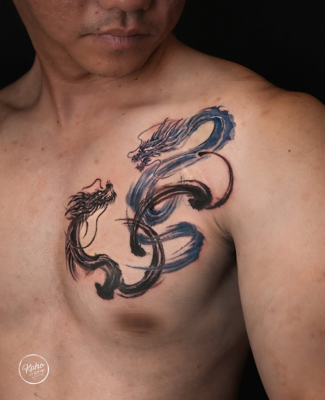Tattoo by @kahoinkshop — japanese_irezumi, watercolor