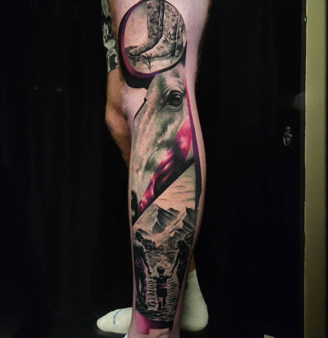 Tattoo by @shane_pstattoo — realism, black_and_grey