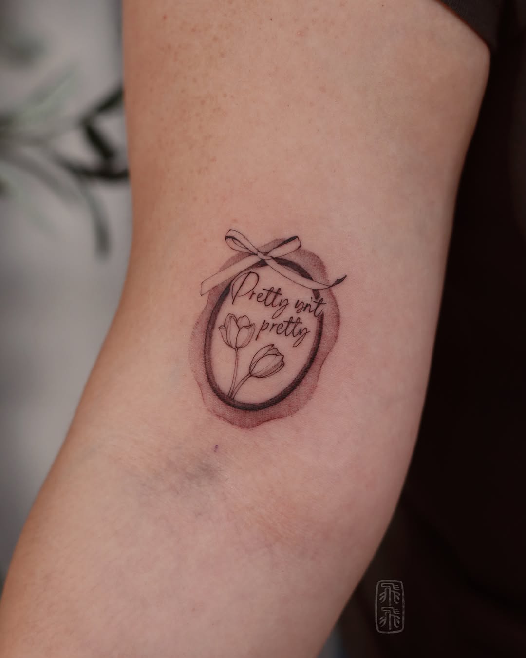 Tattoo by @phoebe_doartink — fine_line, lettering_script