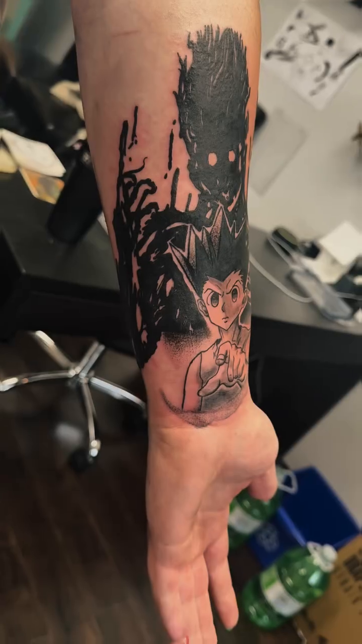 Tattoo by @n.inktone — anime