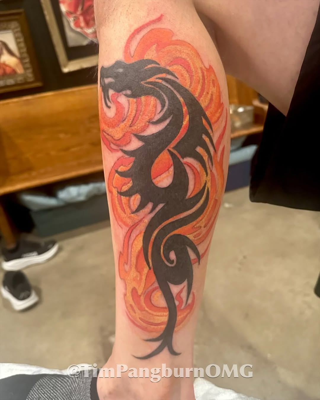 Tattoo by @timpangburnomg — tribal, blackwork