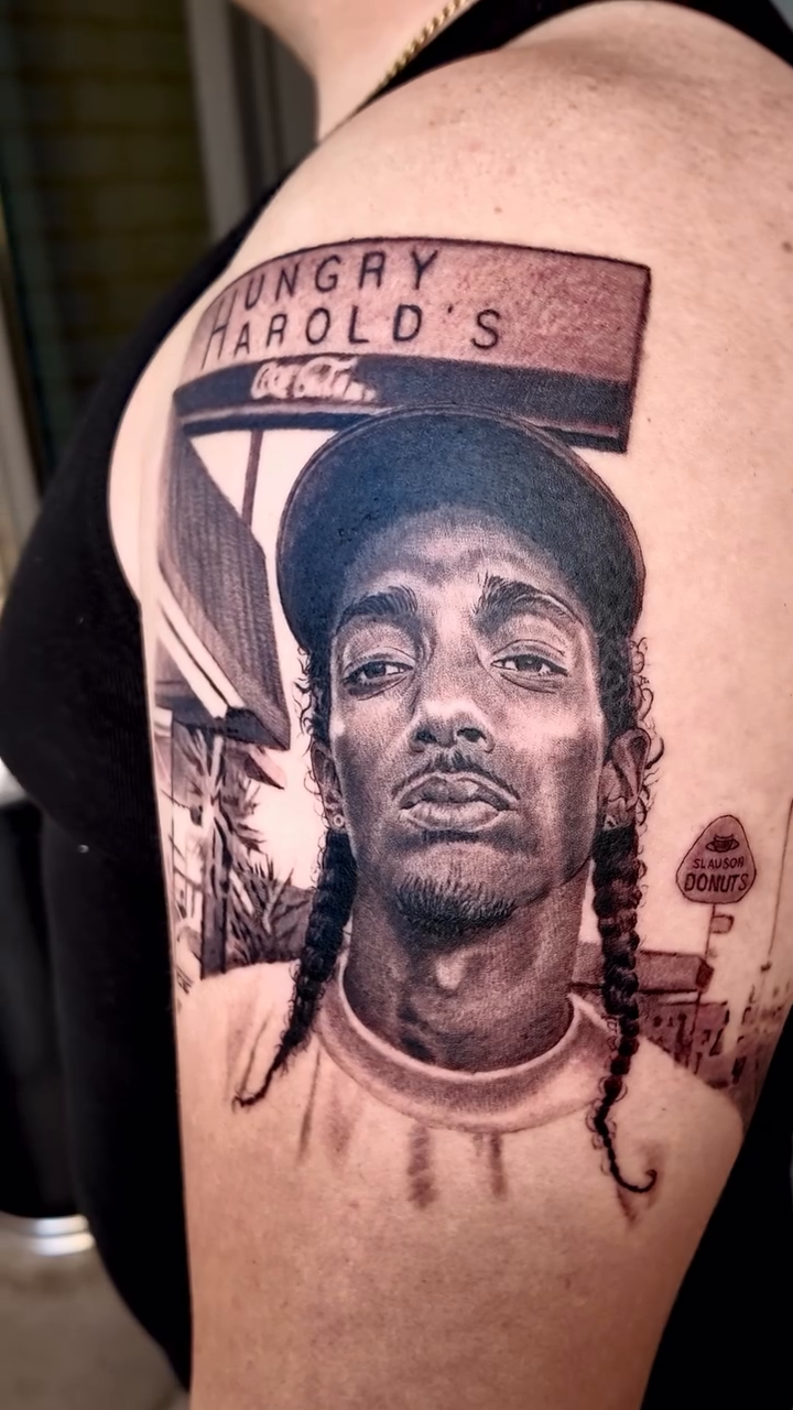 Tattoo by @carlos__macedo โ realism, black_and_grey