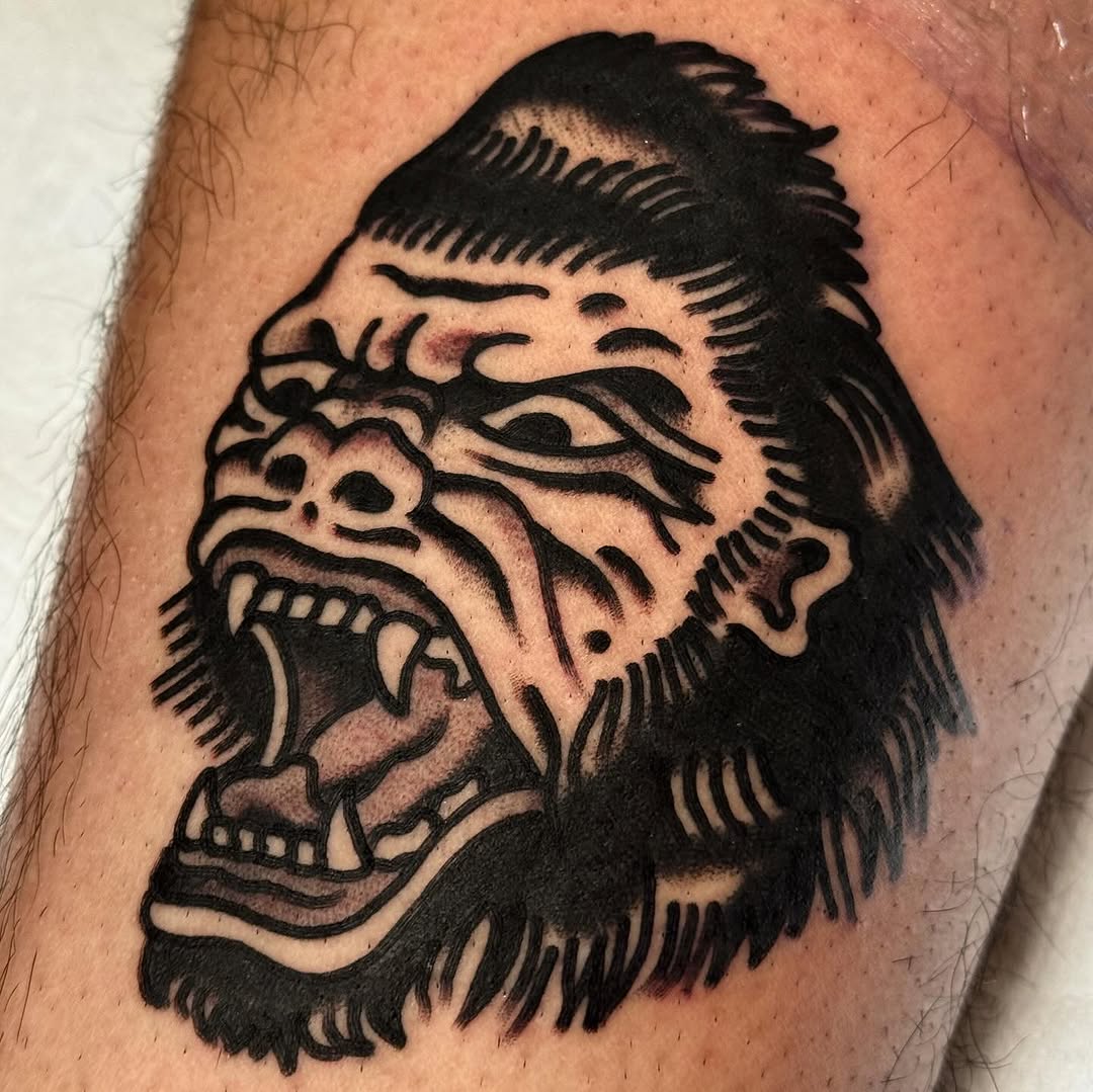 Tattoo by @tat2brain — american_traditional, black_and_grey