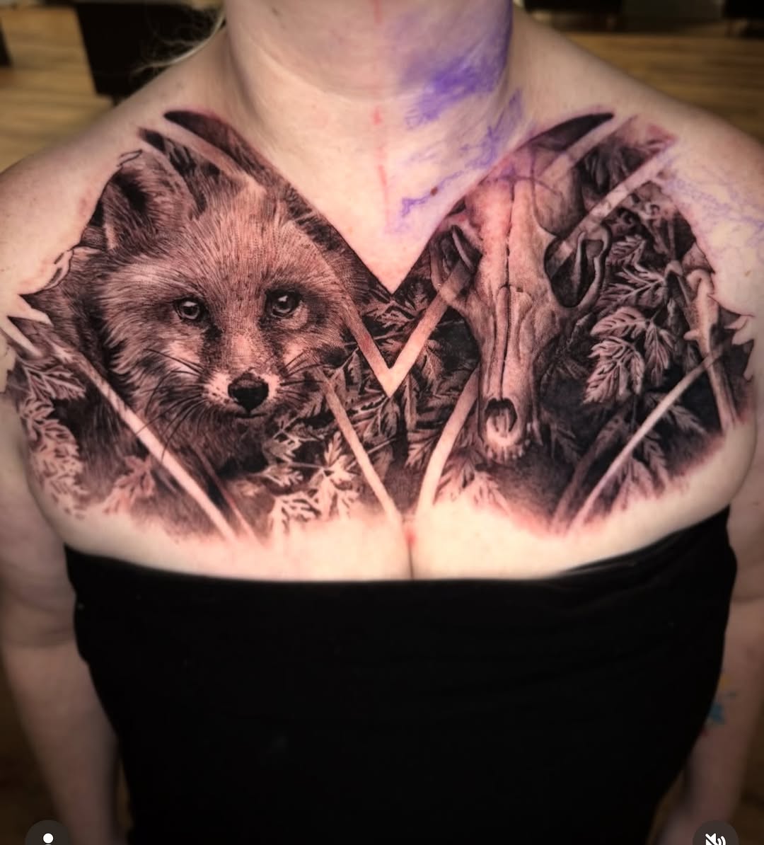 Tattoo by @bigbadwolftattoos — realism, black_and_grey