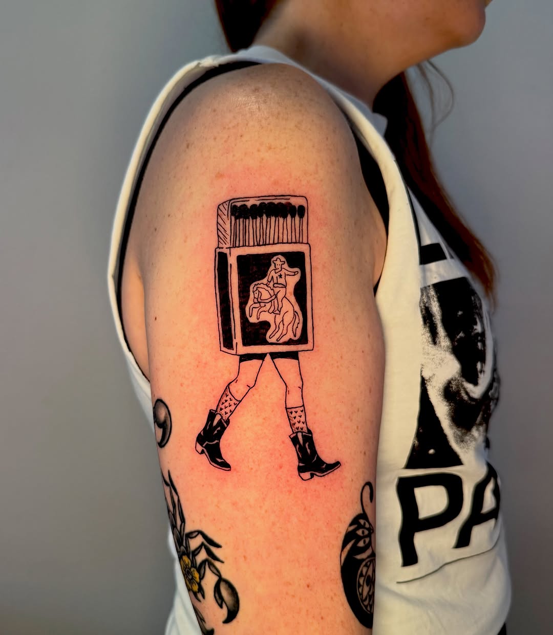 Tattoo by @bunny_and_the_echomen — ignorant, blackwork