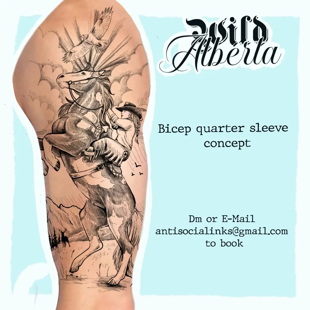 Tattoo by @antisocialinks — illustrative, black_and_grey