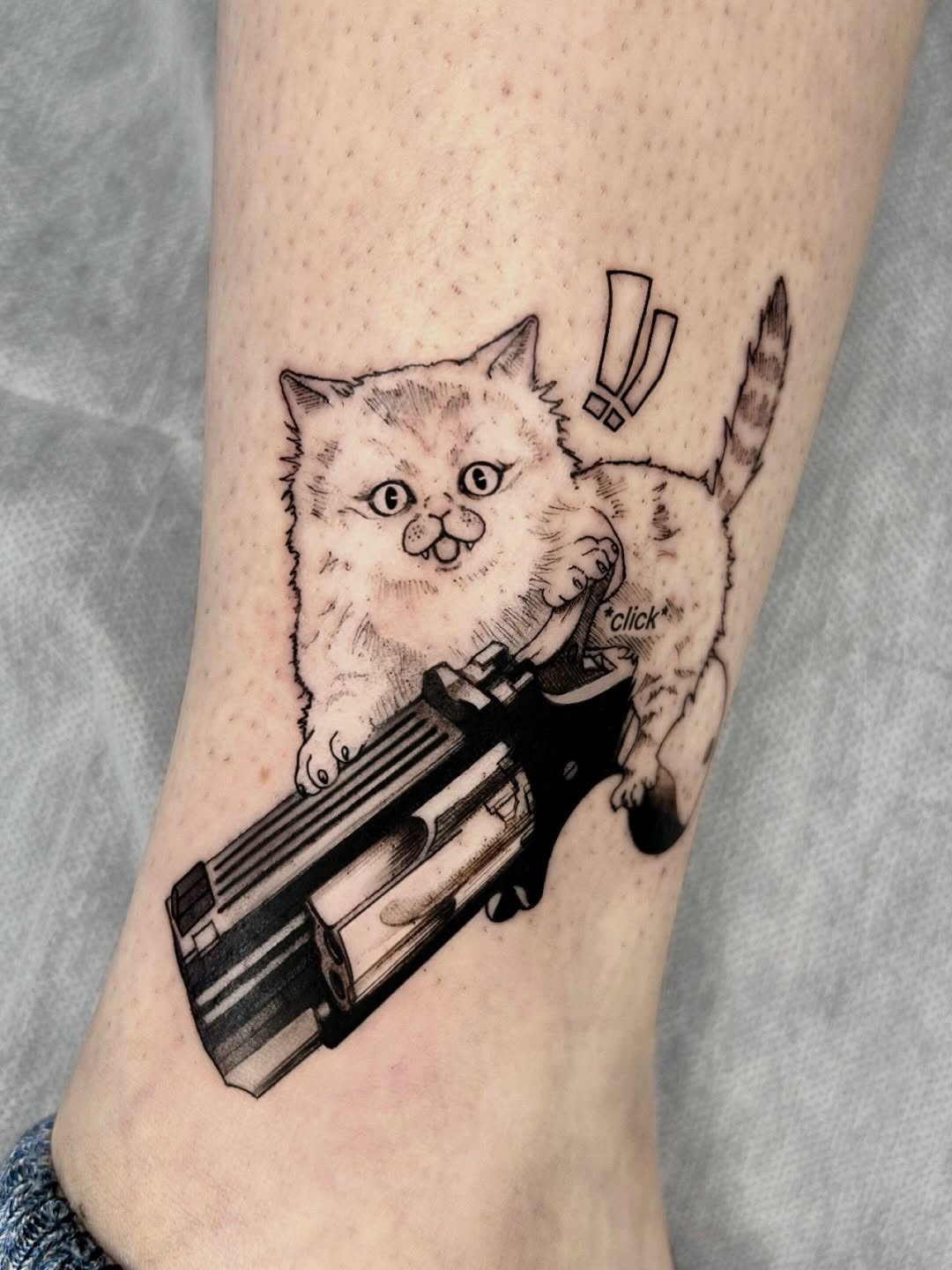 Tattoo by @hayleybayleytattoos โ black_and_grey, illustrative